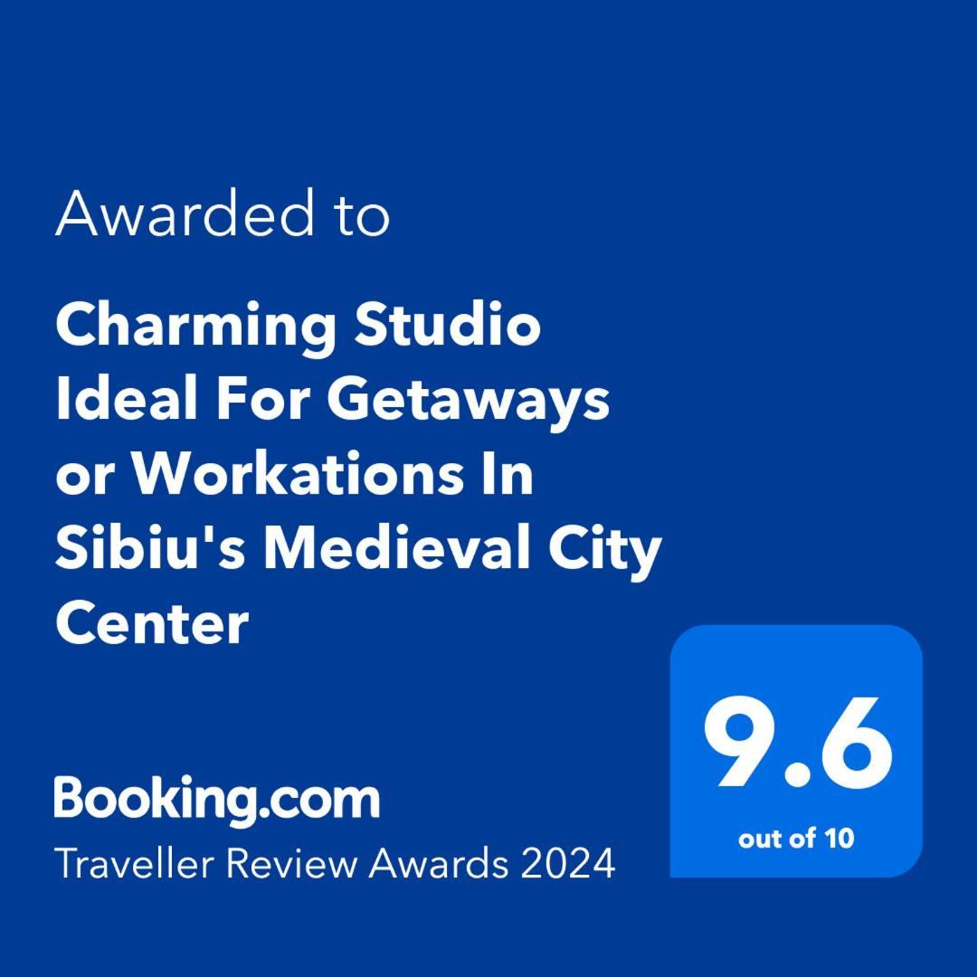 Charming Studio Ideal For Getaways Or Workations In Sibiu'S Medieval City Center מראה חיצוני תמונה