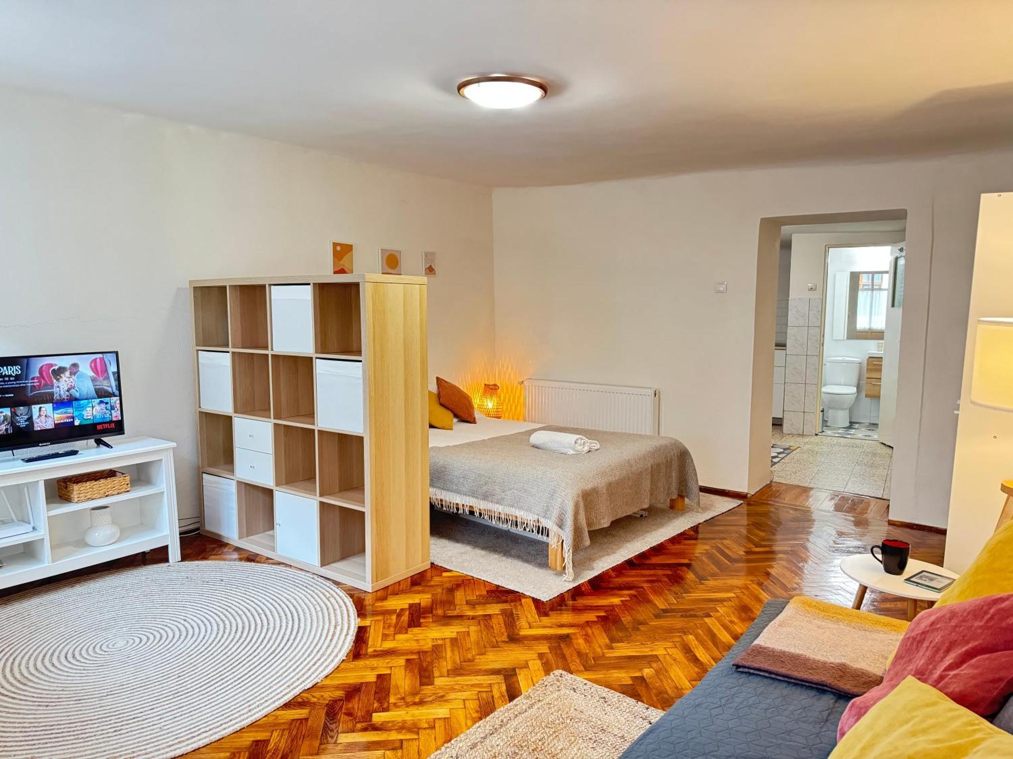 Charming Studio Ideal For Getaways Or Workations In Sibiu'S Medieval City Center מראה חיצוני תמונה